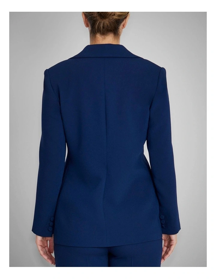 Lola Crepe Jacket in Navy image 2