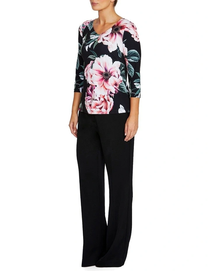 Marelle Jersey Top in Floral Print image 4