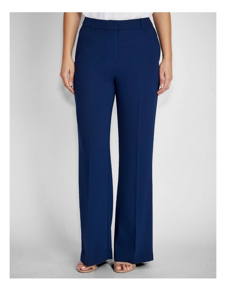 Carmen Crepe Trouser in Navy image 1