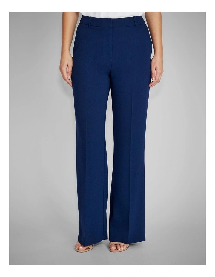 Carmen Crepe Trouser in Navy image 1