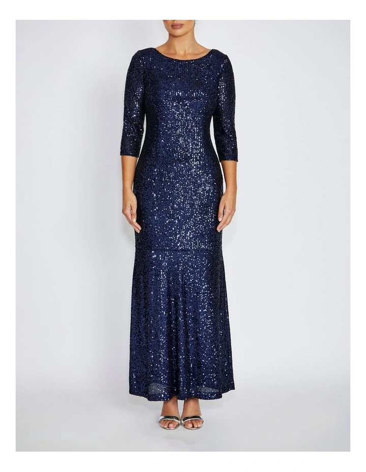 Claire Stretch Sequin Gown image 1