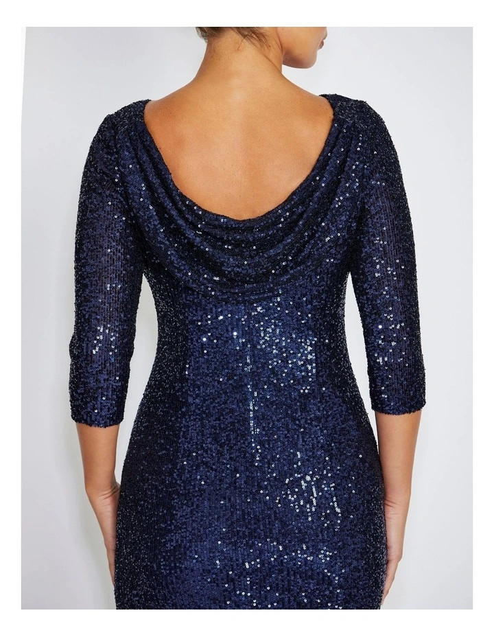 Claire Stretch Sequin Gown image 4