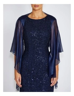 Fortuna Metallic Silk Shrug