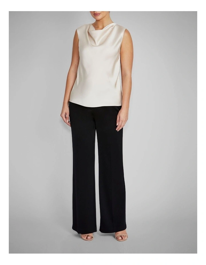 Amity Satin Top in Champagne image 4