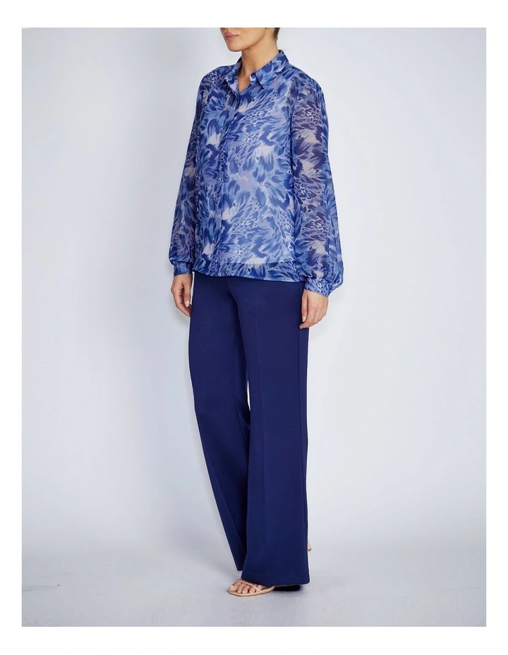 Lucy Blouse in Periwinkle Abstract image 4
