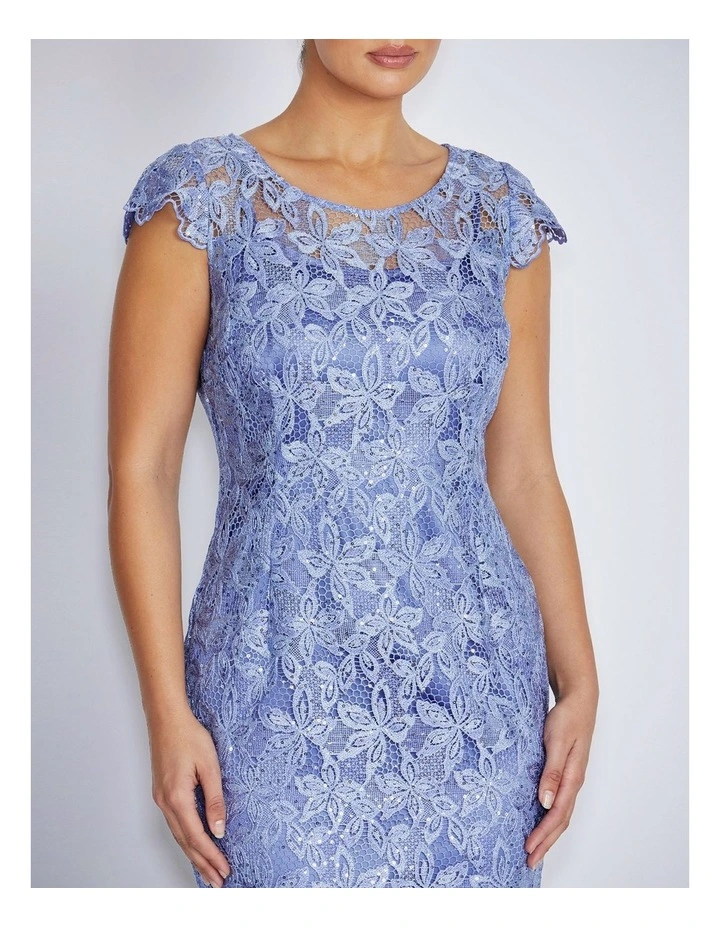 Rhea Dress in Periwinkle image 4