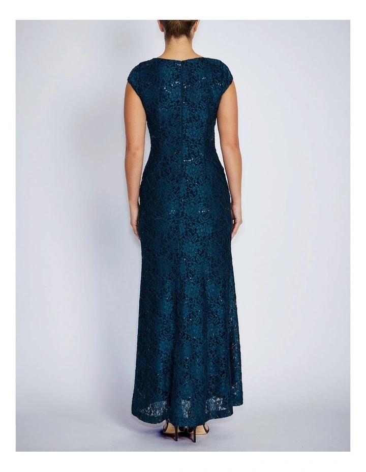 Leighton Gown in Deep Teal image 2