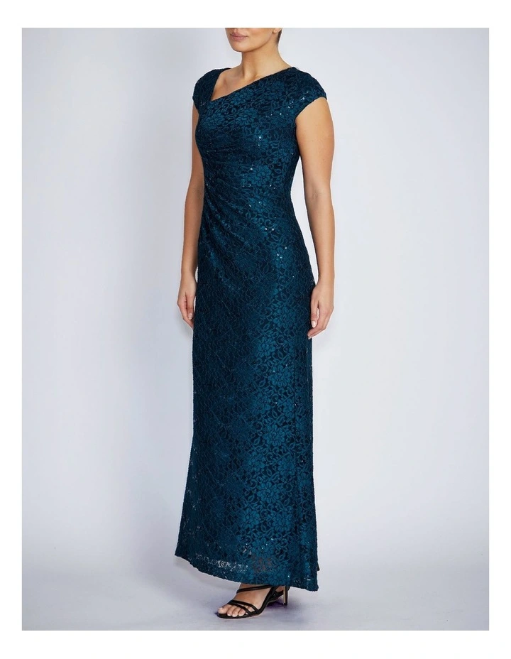 Leighton Gown in Deep Teal image 3