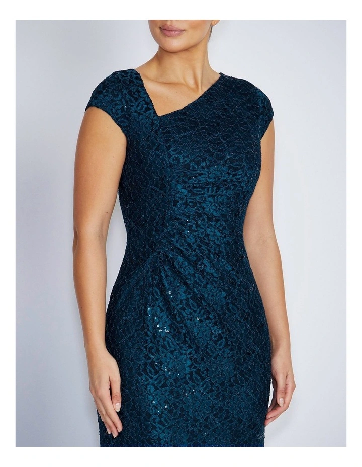 Leighton Gown in Deep Teal image 4