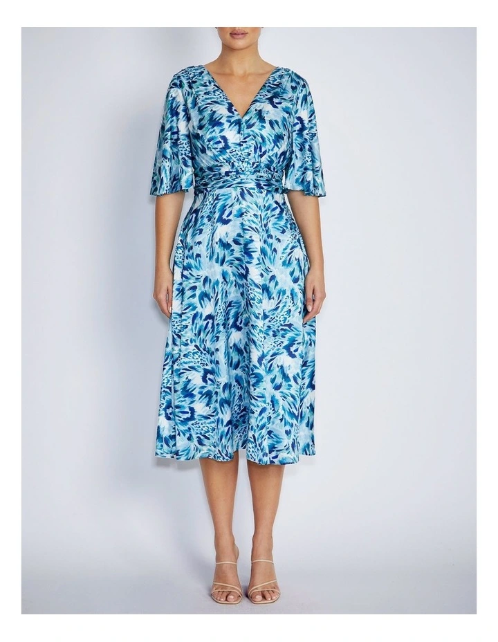 Elena Midi Dress in Brushed Feather image 1