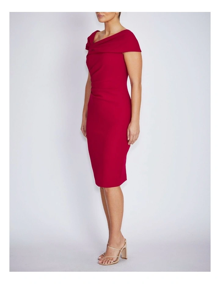 Solsi Dress in Crimson image 3