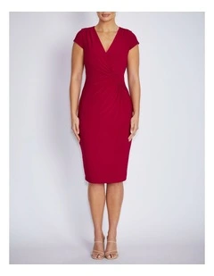 Como Dress in Crimson