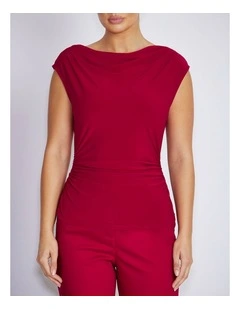Anastasia Top in Crimson