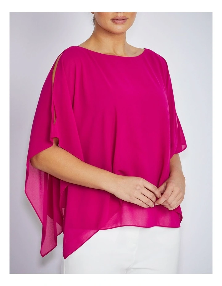 Silvana Top in Magenta image 3