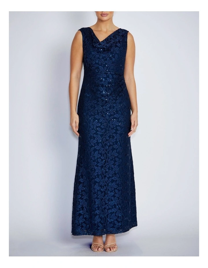 Elisa Gown in Navy image 1
