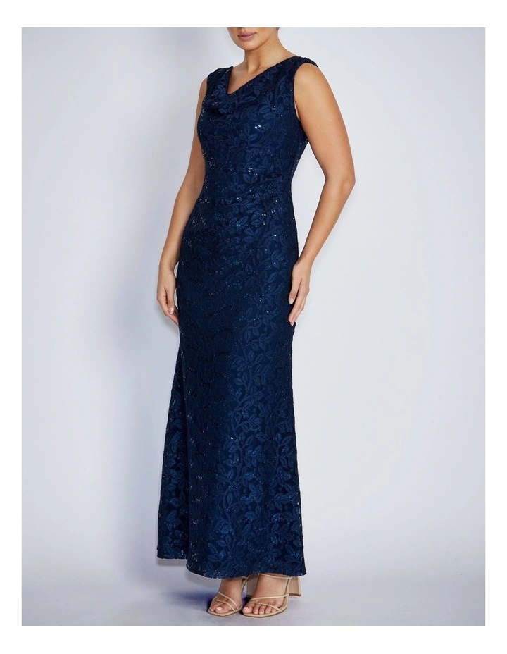 Elisa Gown in Navy image 3