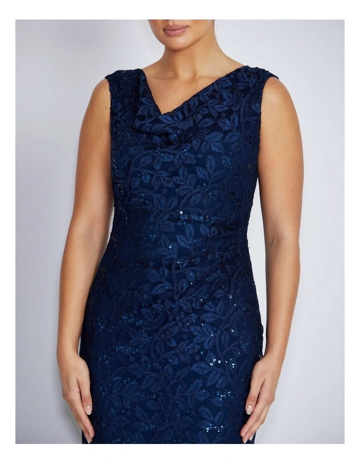 Elisa Gown in Navy image 4