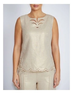 Nara Top in Gold