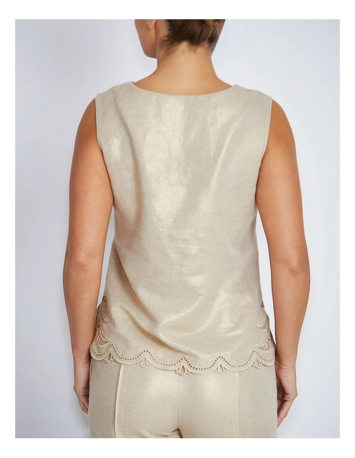 Nara Top in Gold image 2