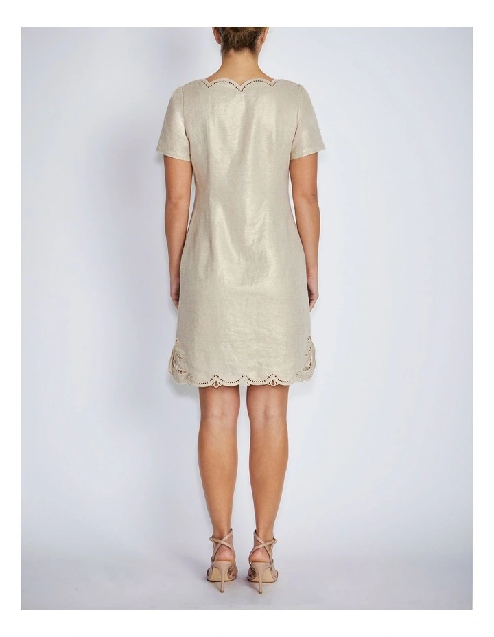 Zaria Dress in Gold image 2