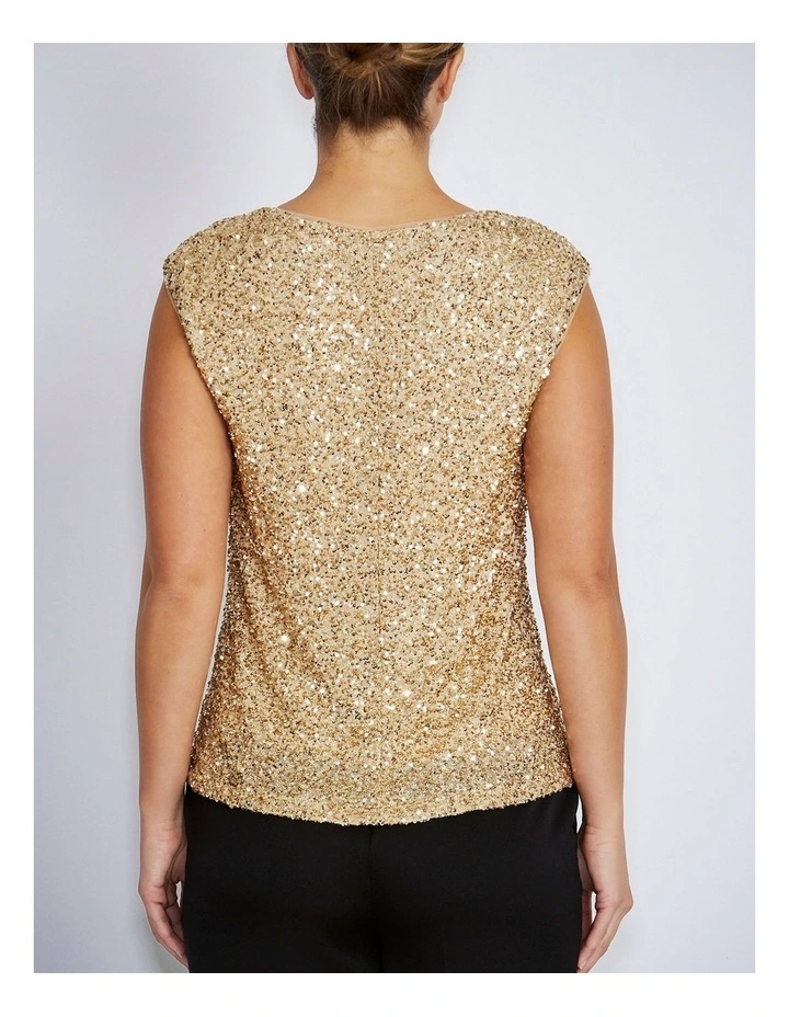 Rosalia Top in Champagne image 2