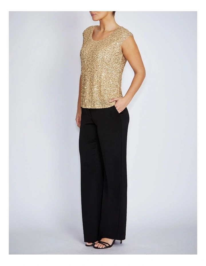 Rosalia Top in Champagne image 4