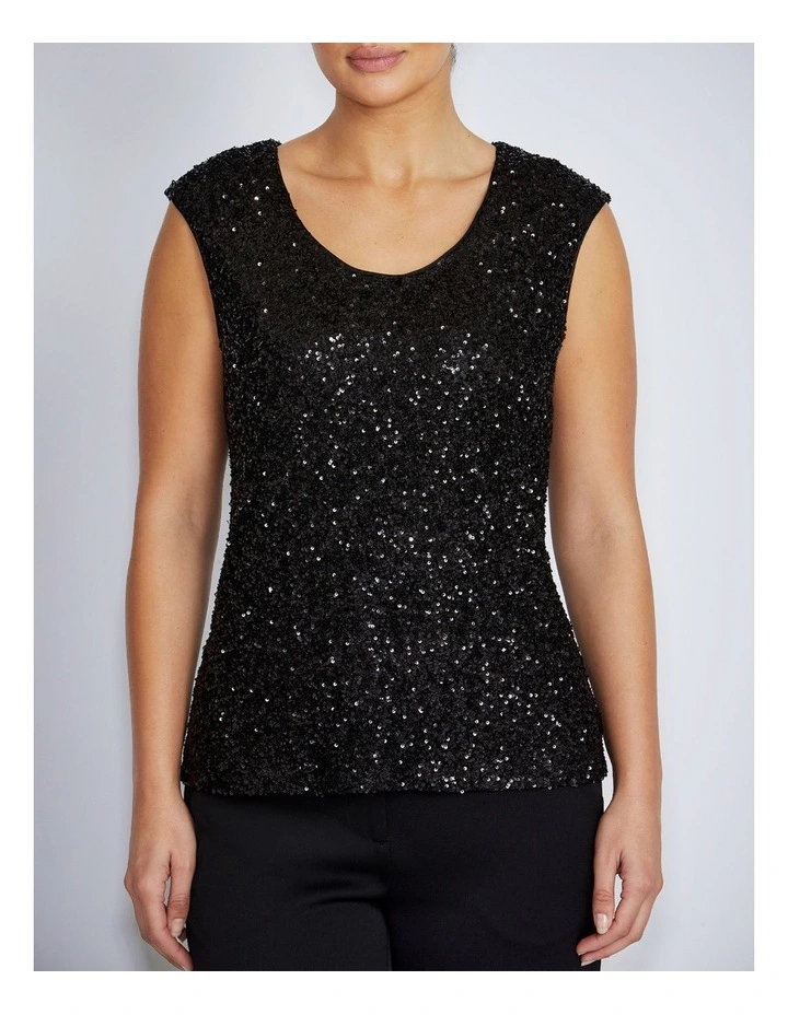 Rosalia Top in Black image 1
