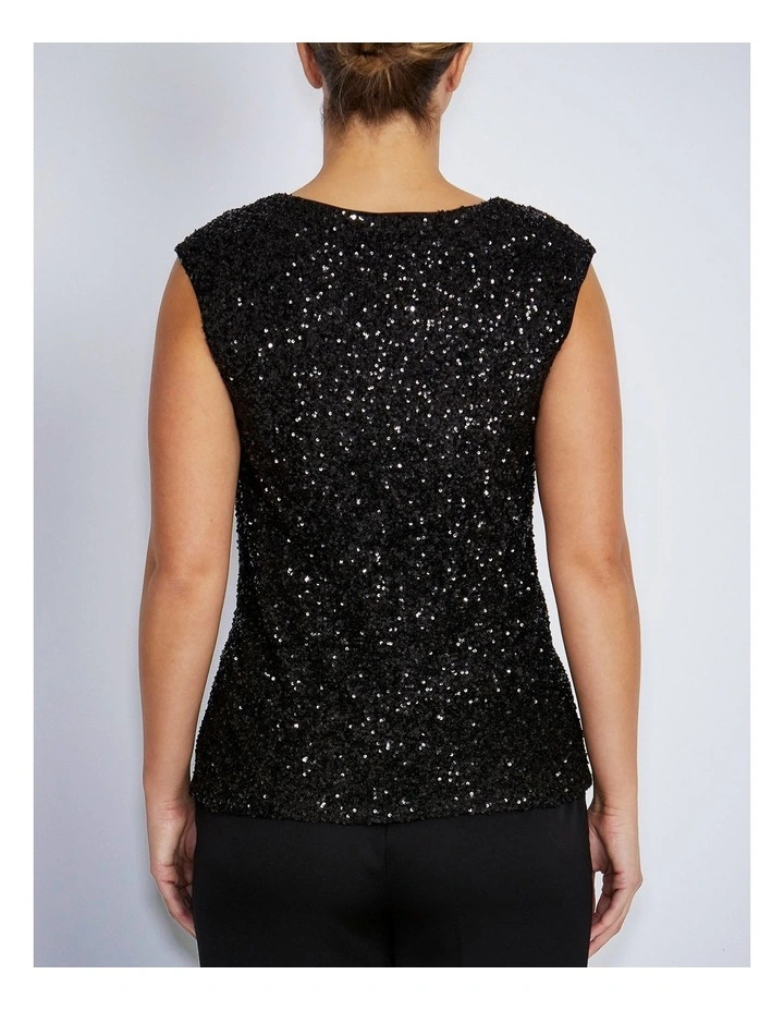 Rosalia Top in Black image 2