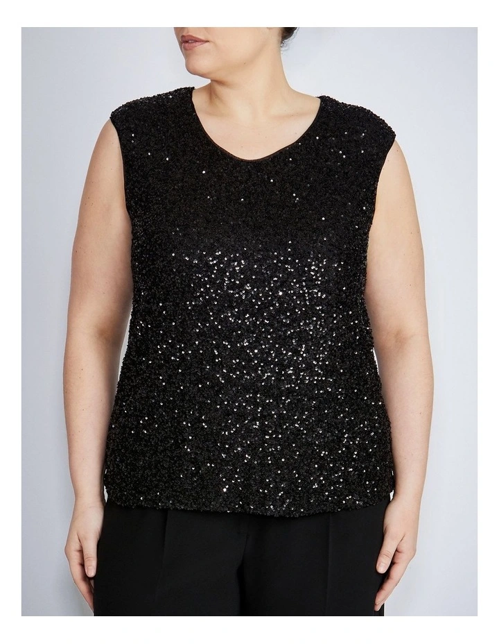 Rosalia Top in Black image 5