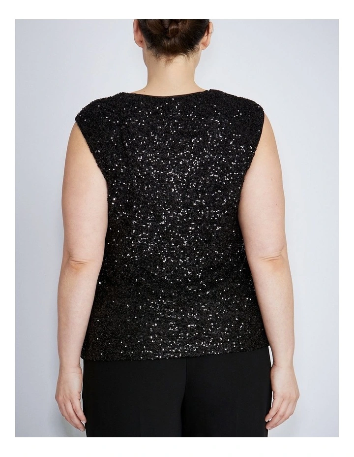 Rosalia Top in Black image 6