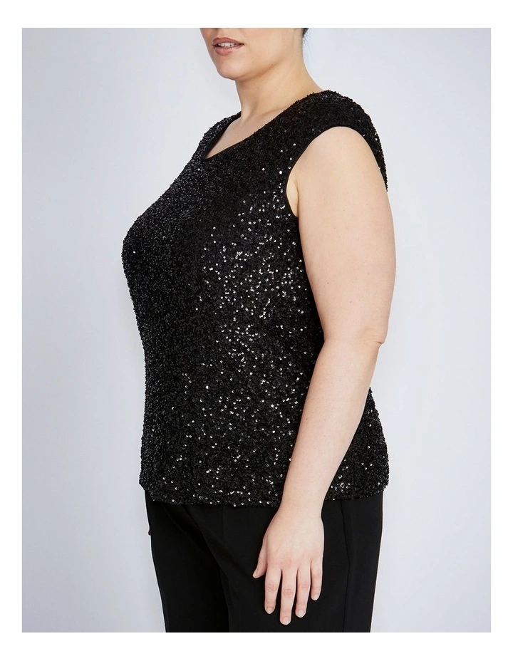 Rosalia Top in Black image 7