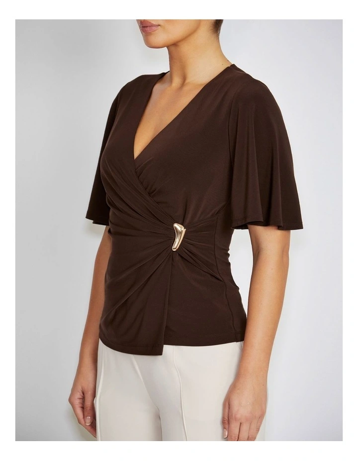 Myrah Top in Brown image 3