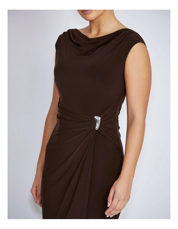 Anastasia Dress in Brown image 4