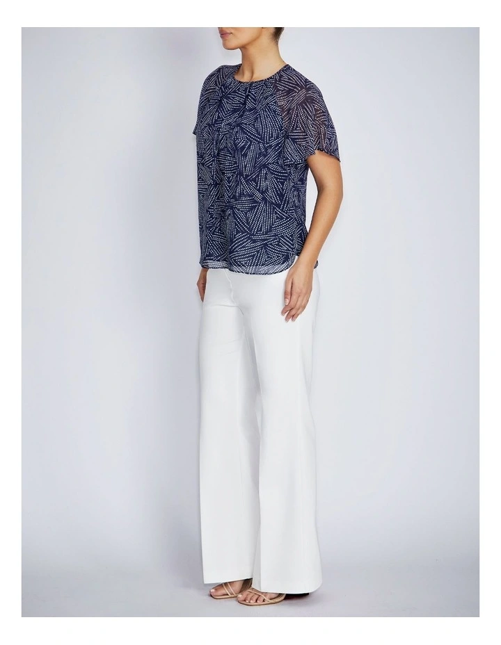 Aldina Blouse in Navy Dot image 4
