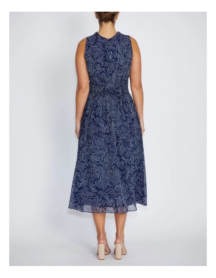Ophelia Dress in Navy Dot image 2