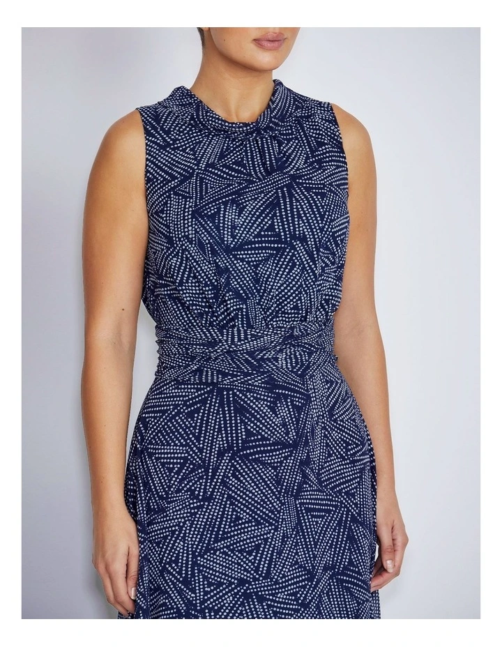 Ophelia Dress in Navy Dot image 4