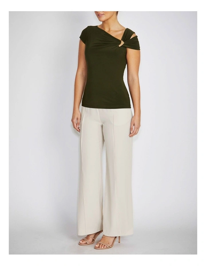 Cartia Top in Olive image 4