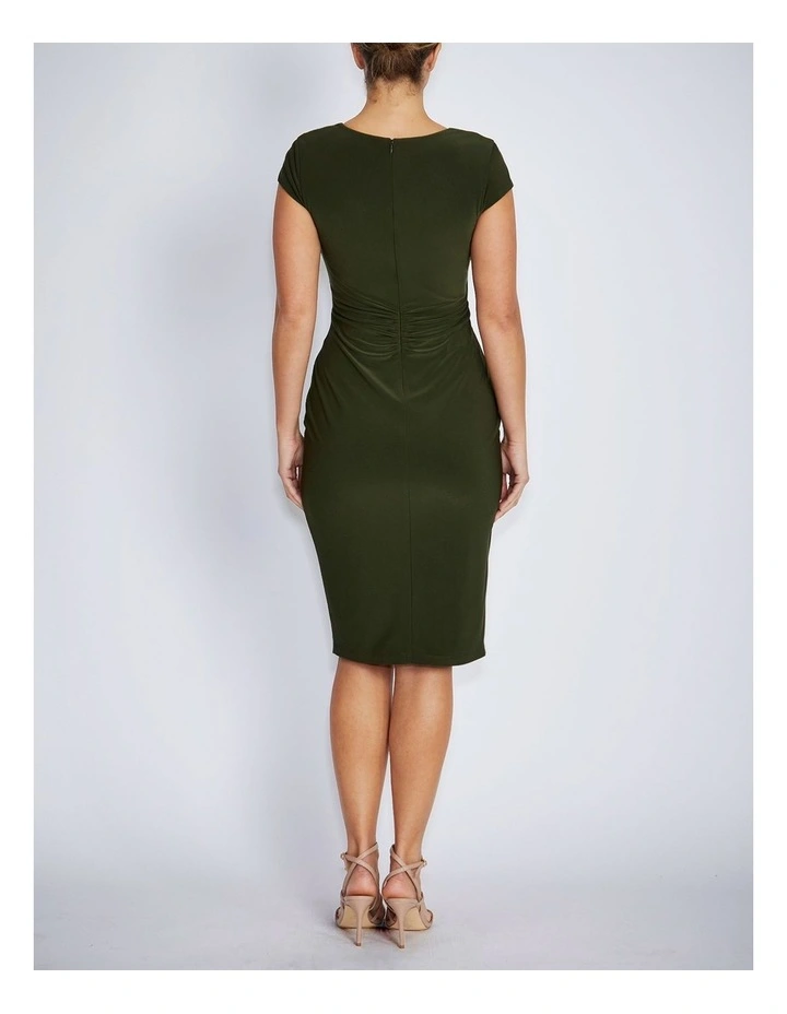 Myrah Dress in Olive image 2