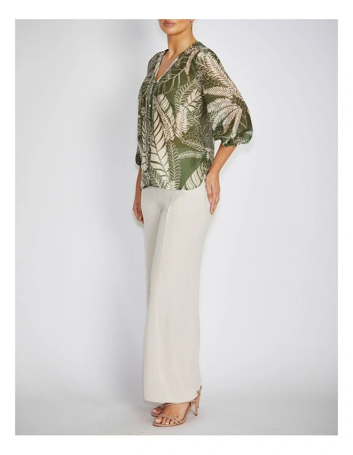 Selma Blouse in Palm Print image 4