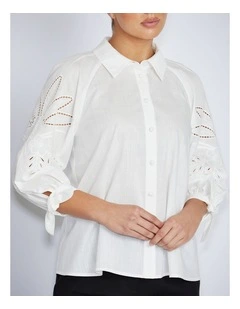 Roberta Blouse in Ivory