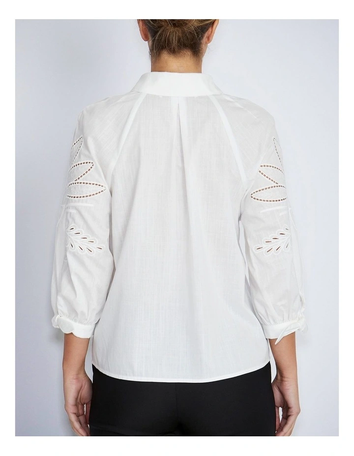 Roberta Blouse in Ivory image 2