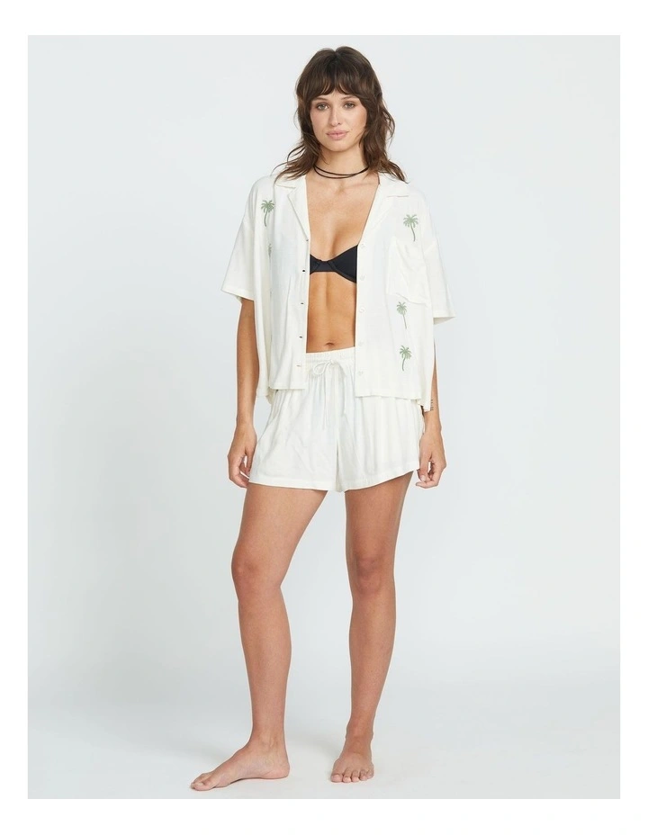 Sun Stunner Short Sleeve Shirt in White image 4