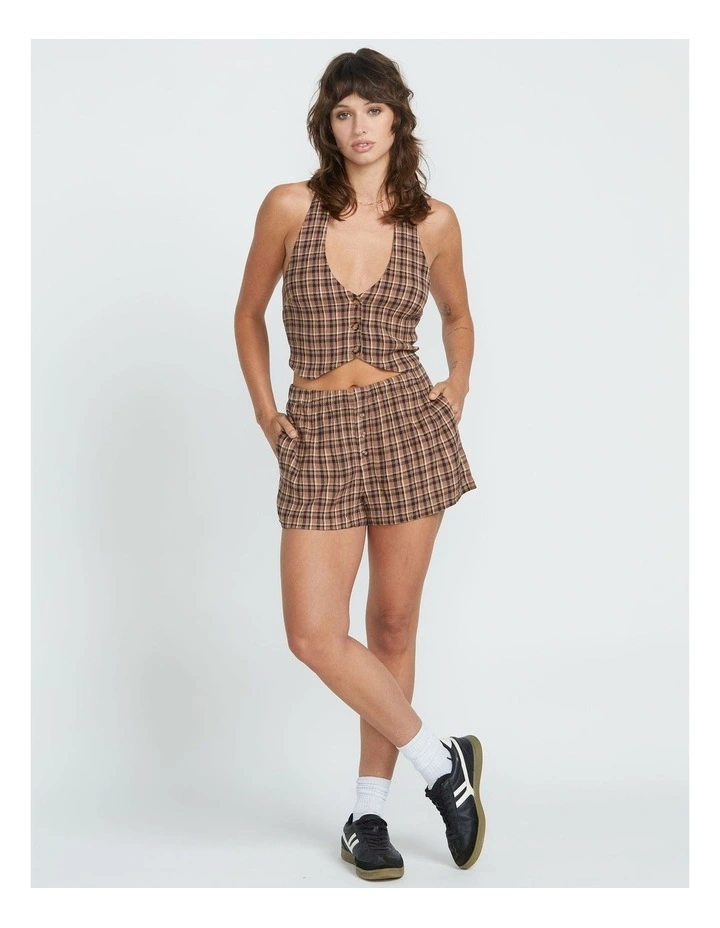 Whats Ur Damage Vest in Chocolate image 4