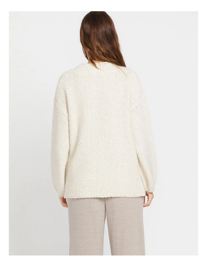 Lil Throw Cardigan in Star White image 2