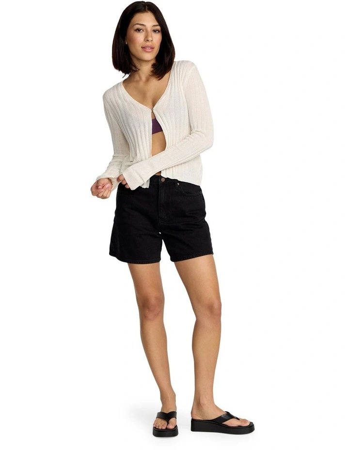 Pulp Stitchin Cardigan in White image 4