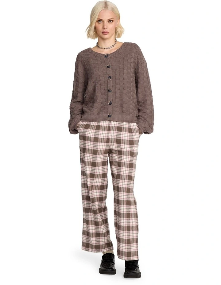 Snug Lyfe Cardigan in Brown image 4