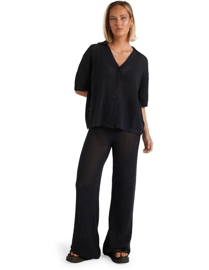 Saltie Stone Cardigan in Vintage Black image 4