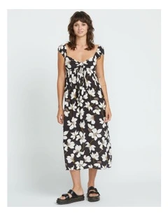 Shore Shacking Midi Dress Black
