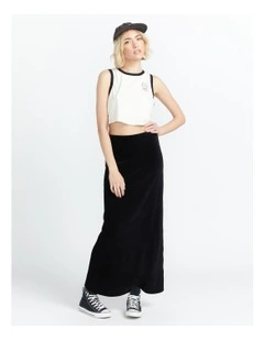 Cording To U Skirt in Black