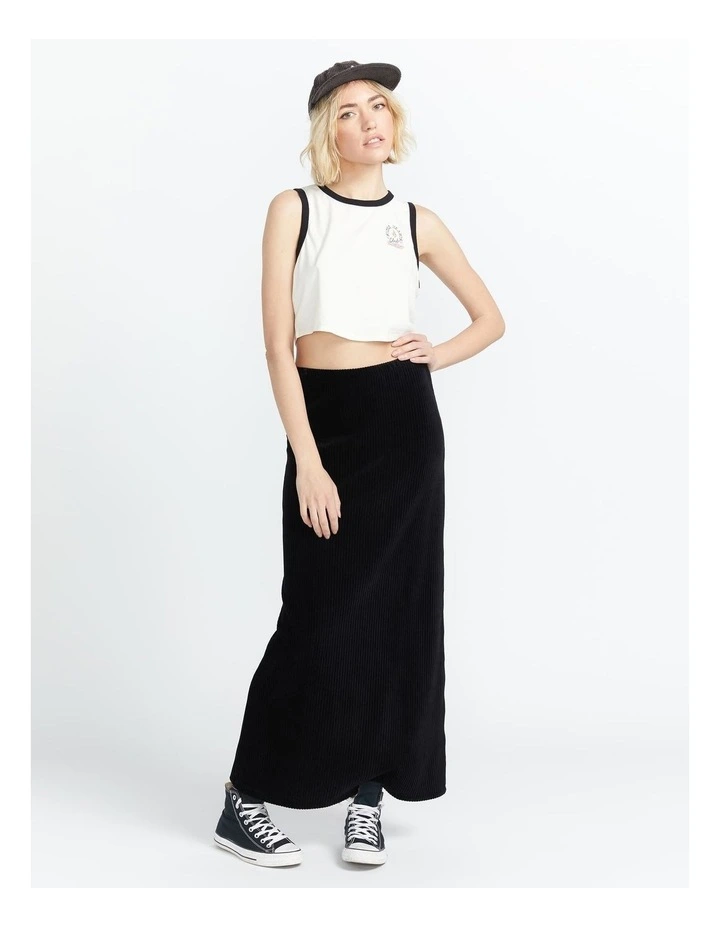 Cording To U Skirt in Black image 1